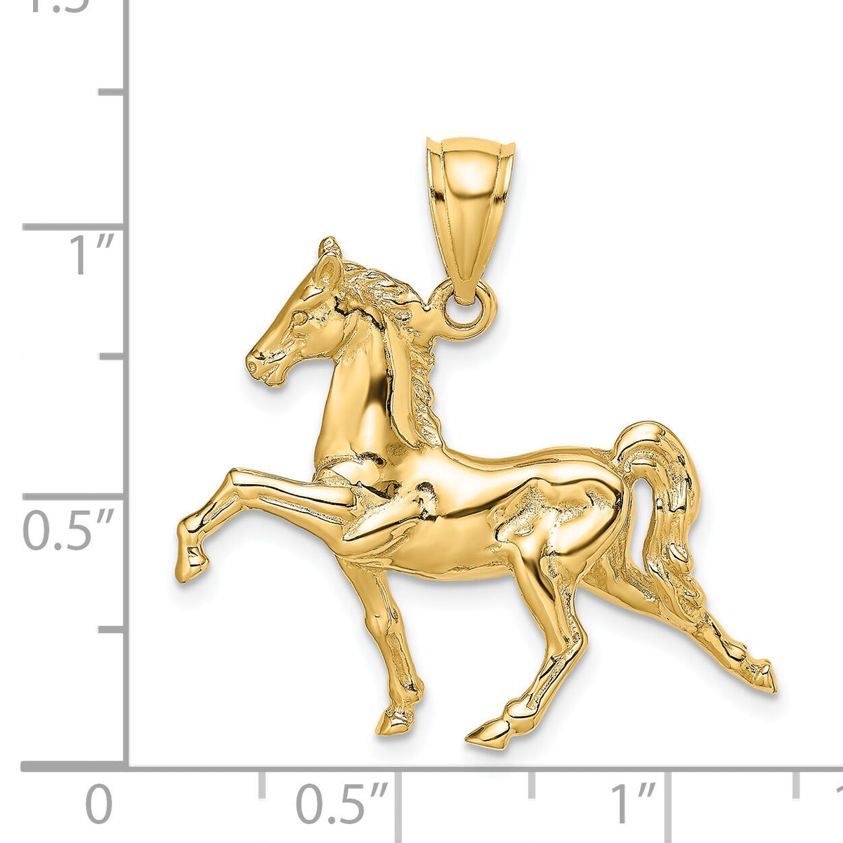 14K 3-D Tennessee Walking Horse Charm-K6577