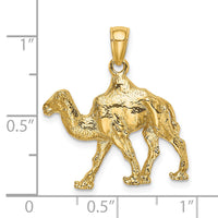 14K 3-D Camel Charm-K6580