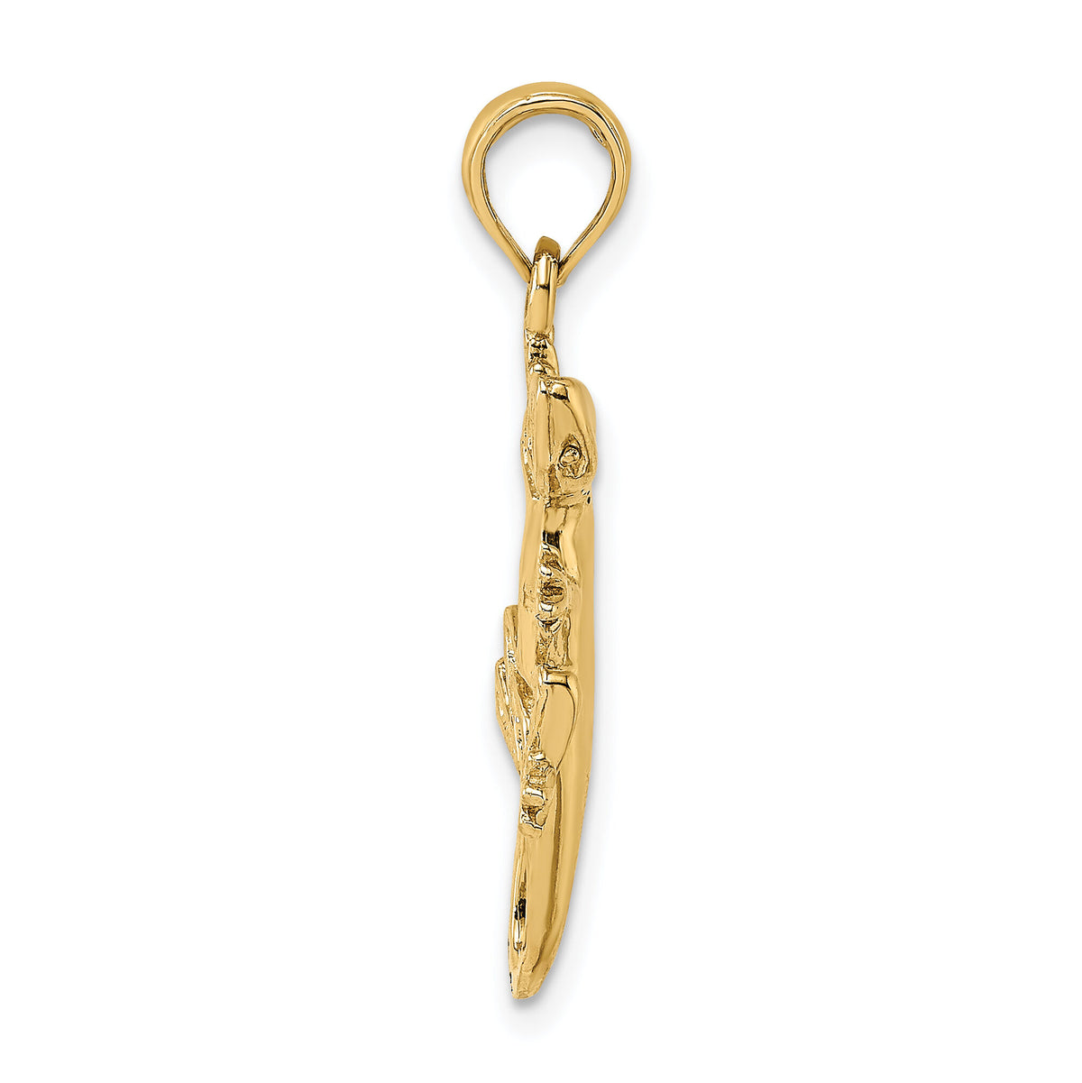 14K 2-D Gecko Charm-K6583