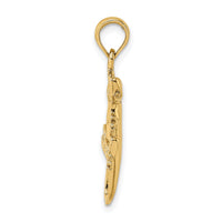 14K 2-D Gecko Charm-K6583