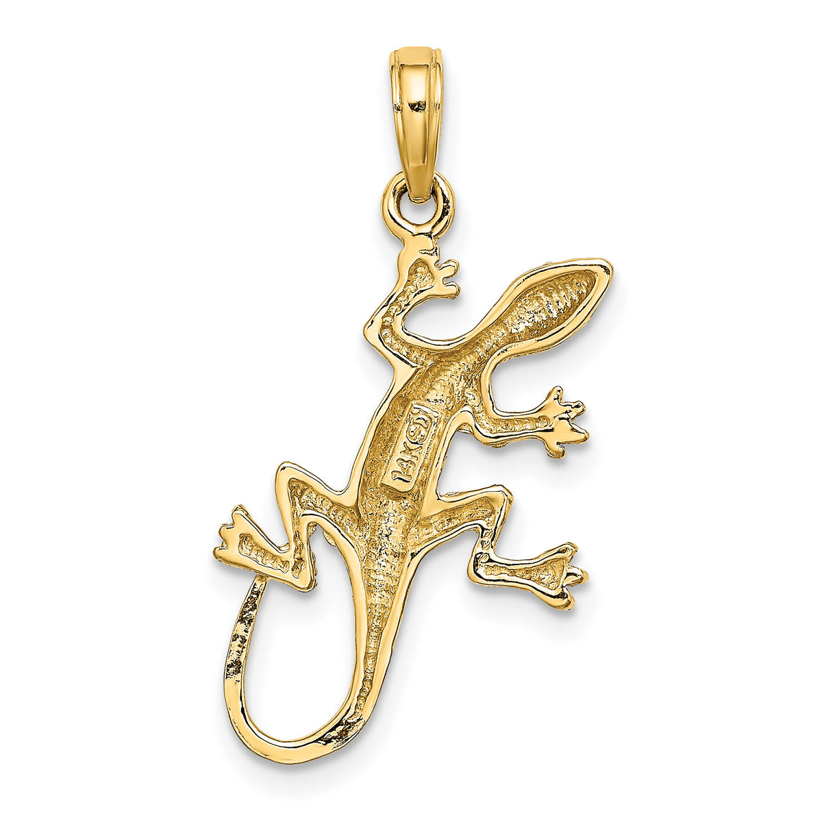 14K 2-D Gecko Charm-K6583