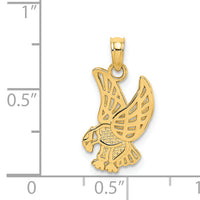 14K Eagle Landing Charm-K6586