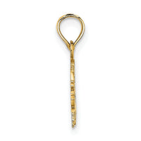 14K Flat Cut-Out Elephant Charm-K6587
