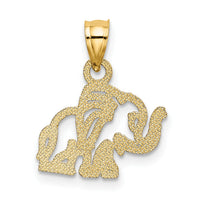 14K Flat Cut-Out Elephant Charm-K6587