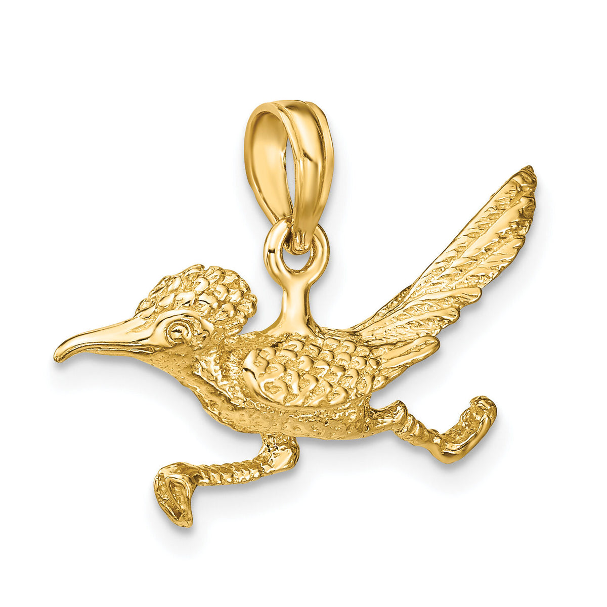 14K 3-D Road Runner Charm-K6588