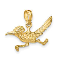 14K 3-D Road Runner Charm-K6588