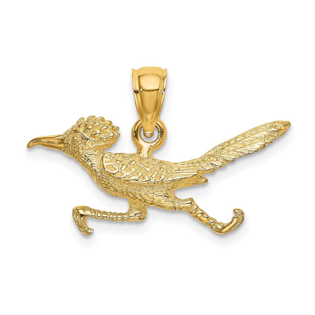 14K 3-D Road Runner Charm-K6588