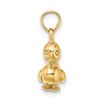 14K 3-D Duckling Charm-K6589