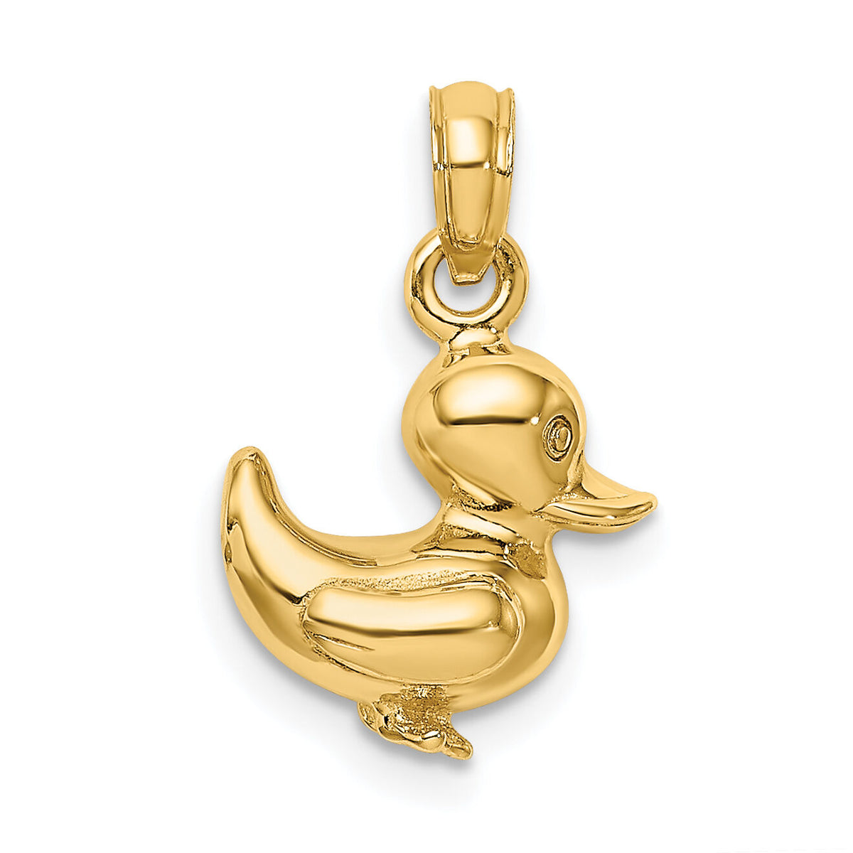 14K 3-D Duckling Charm-K6589