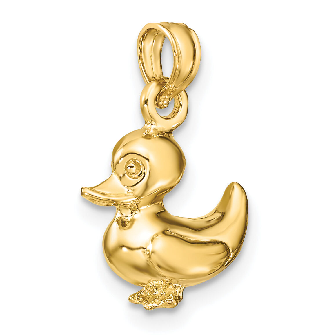 14K 3-D Duckling Charm-K6589