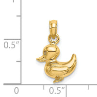 14K 3-D Duckling Charm-K6589