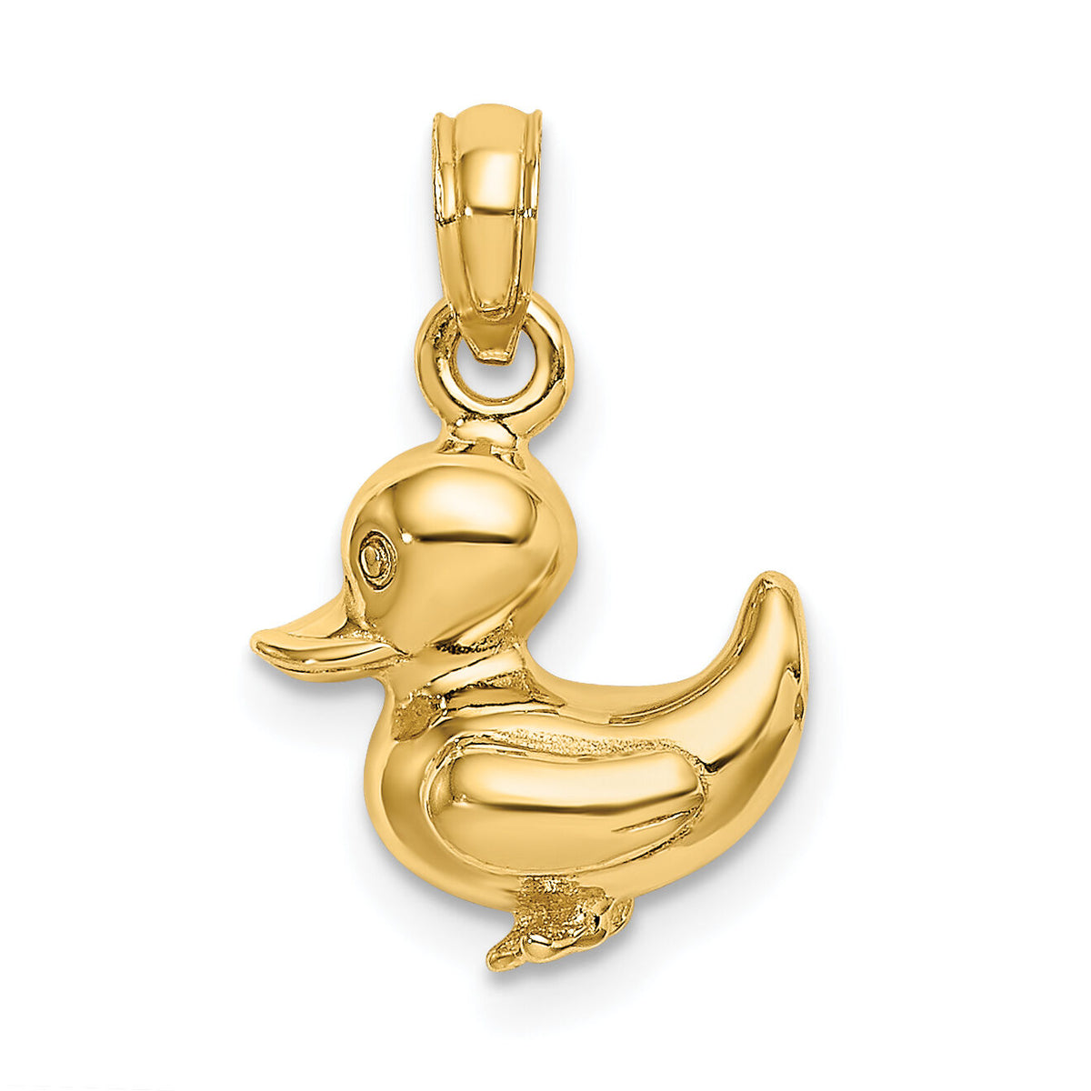 14K 3-D Duckling Charm-K6589
