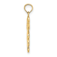 14k Reversible Teddy Bear Charm-K6590