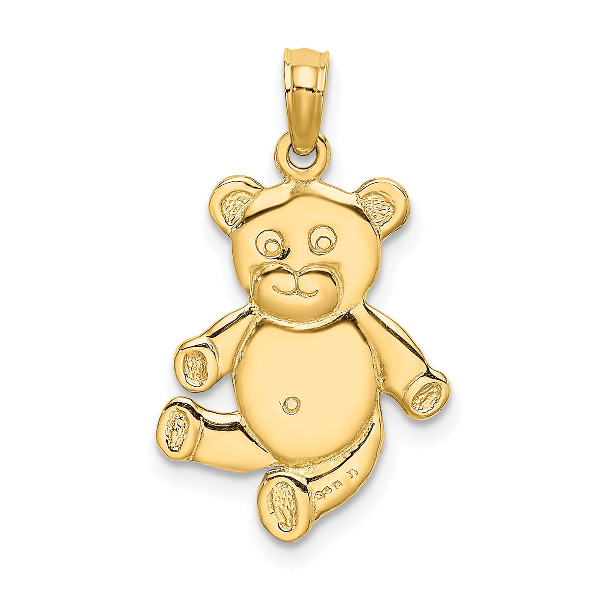 14k Reversible Teddy Bear Charm-K6590