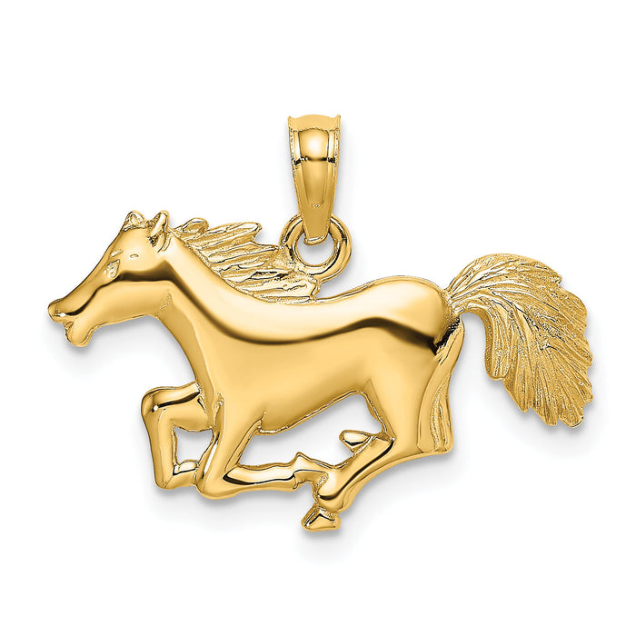 14K Running Horse Charm-K6591