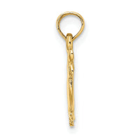 14K 3-D Two Ducks Charm-K6594