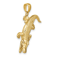 14K 3-D Alligator w/Moveable Mouth Charm-K6601