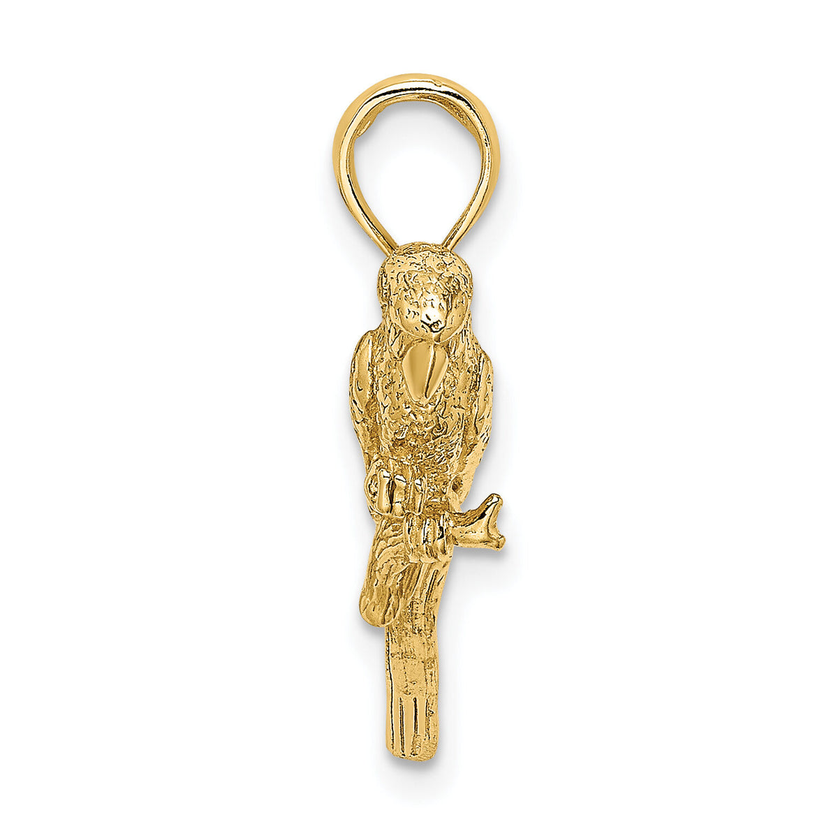 14K 3-D Parrot Charm-K6602