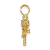14K 3-D Parrot Charm-K6602