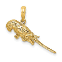 14K 3-D Parrot Charm-K6602