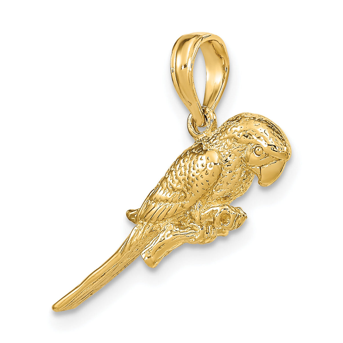 14K 3-D Parrot Charm-K6602