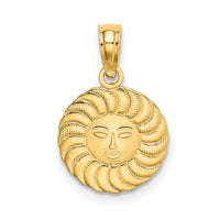14K Sun Charm-K6620