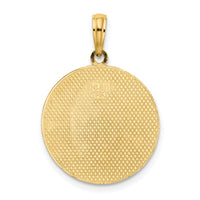 14K Circle Engraveable Center Charm-K6629