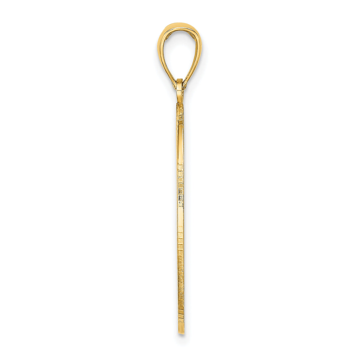 14K Oval with Engraveable Center Charm-K6637
