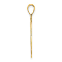 14K Oval with Engraveable Center Charm-K6637