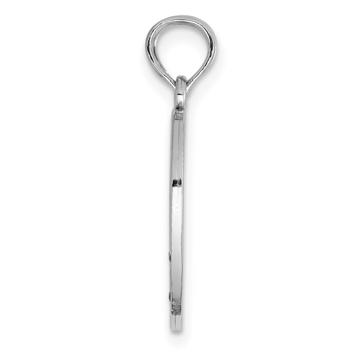 14K White Gold Enamel BIG-LITTLE SISTER Break Apart Heart Charm-K6640W
