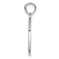 14K White Gold Enamel BIG-LITTLE SISTER Break Apart Heart Charm-K6640W