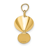 14K 3-D Martini w/Olive Charm-K6643