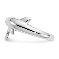 14k White Gold Dolphin Ring-K667