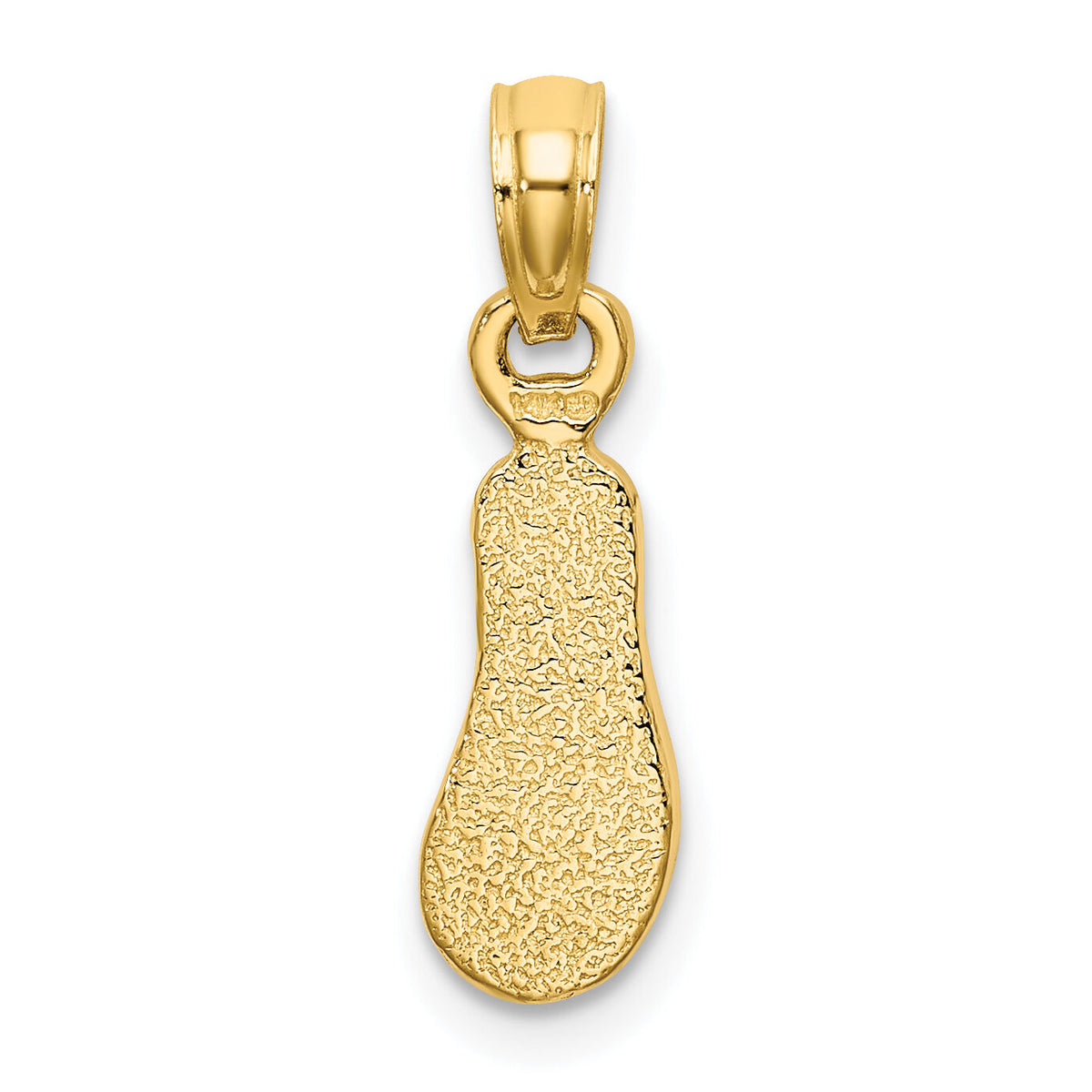 14k  3D W/ Multi-Color Enamel Single Flip-Flop Charm-K6674