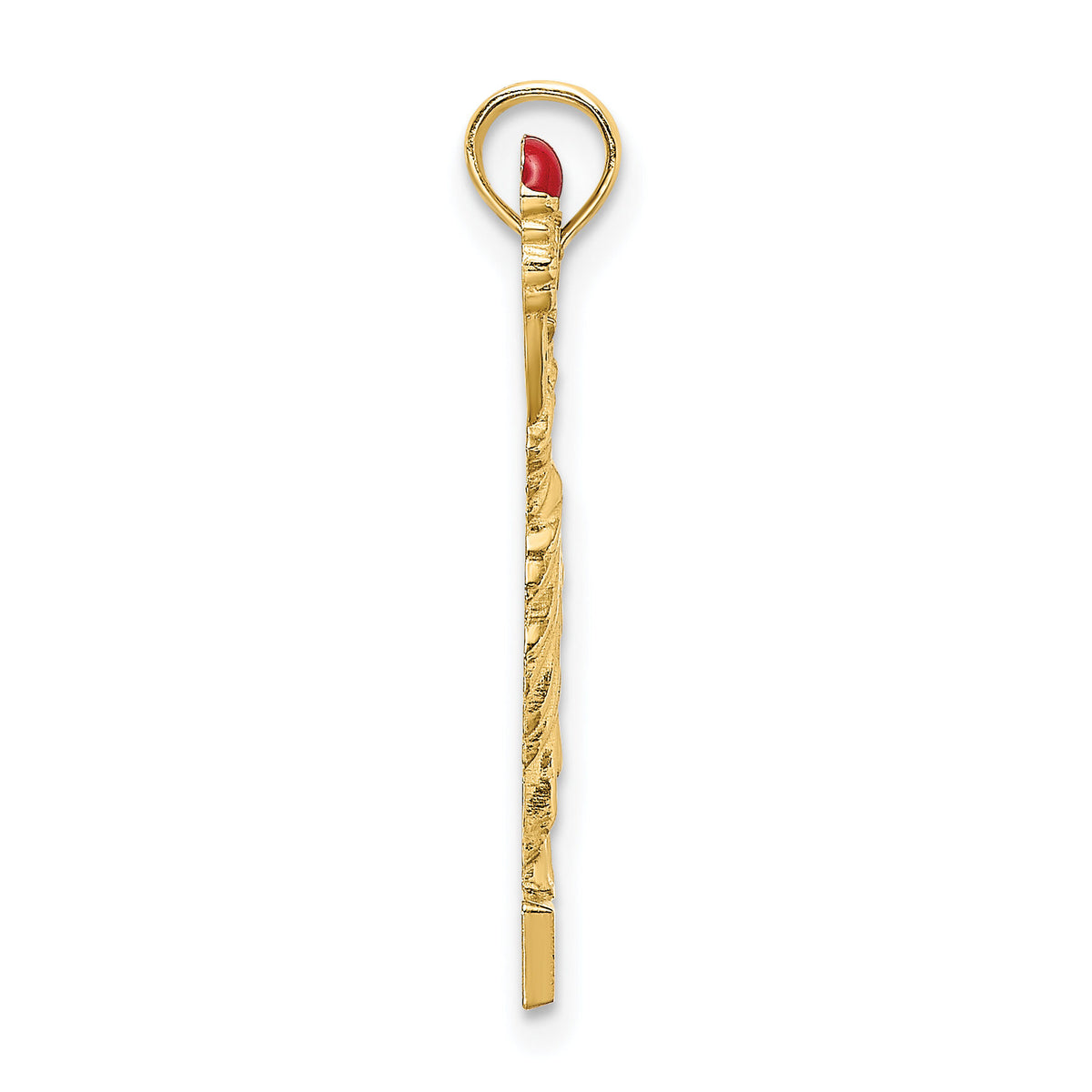 14K w/ Enamel Flame Statue Of Liberty NEW YORK Charm-K6690