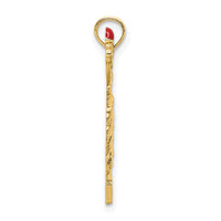 14K w/ Enamel Flame Statue Of Liberty NEW YORK Charm-K6690