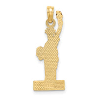 14K w/ Enamel Flame Statue Of Liberty NEW YORK Charm-K6690