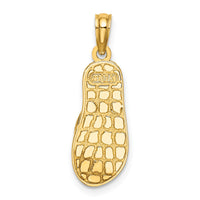 14K 3D Enamel Anchor On Stripe Flip-Flop Charm-K6708