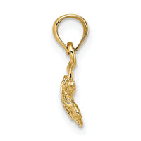 14K Textured and Enameled Sea Turtle Charm-K6751
