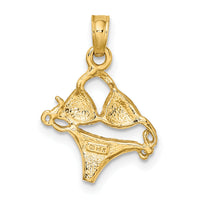14K Pink Enameled Bikini Bathing Suit Charm-K6756