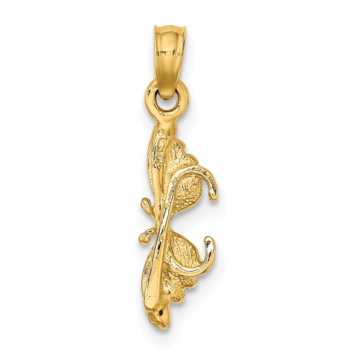 14K Orange Enameled Butterfly Sunglasses Charm-K6757
