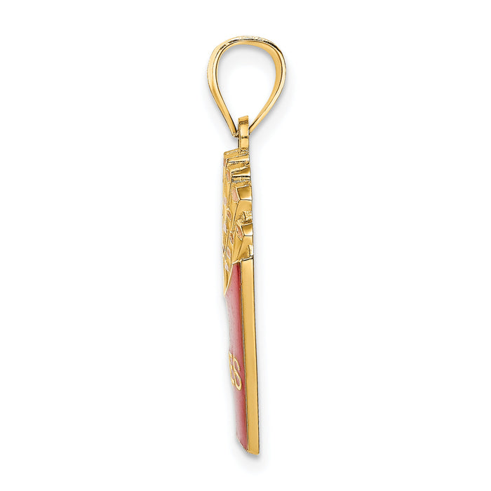 14K w/Enamel French Fries Charm-K6801