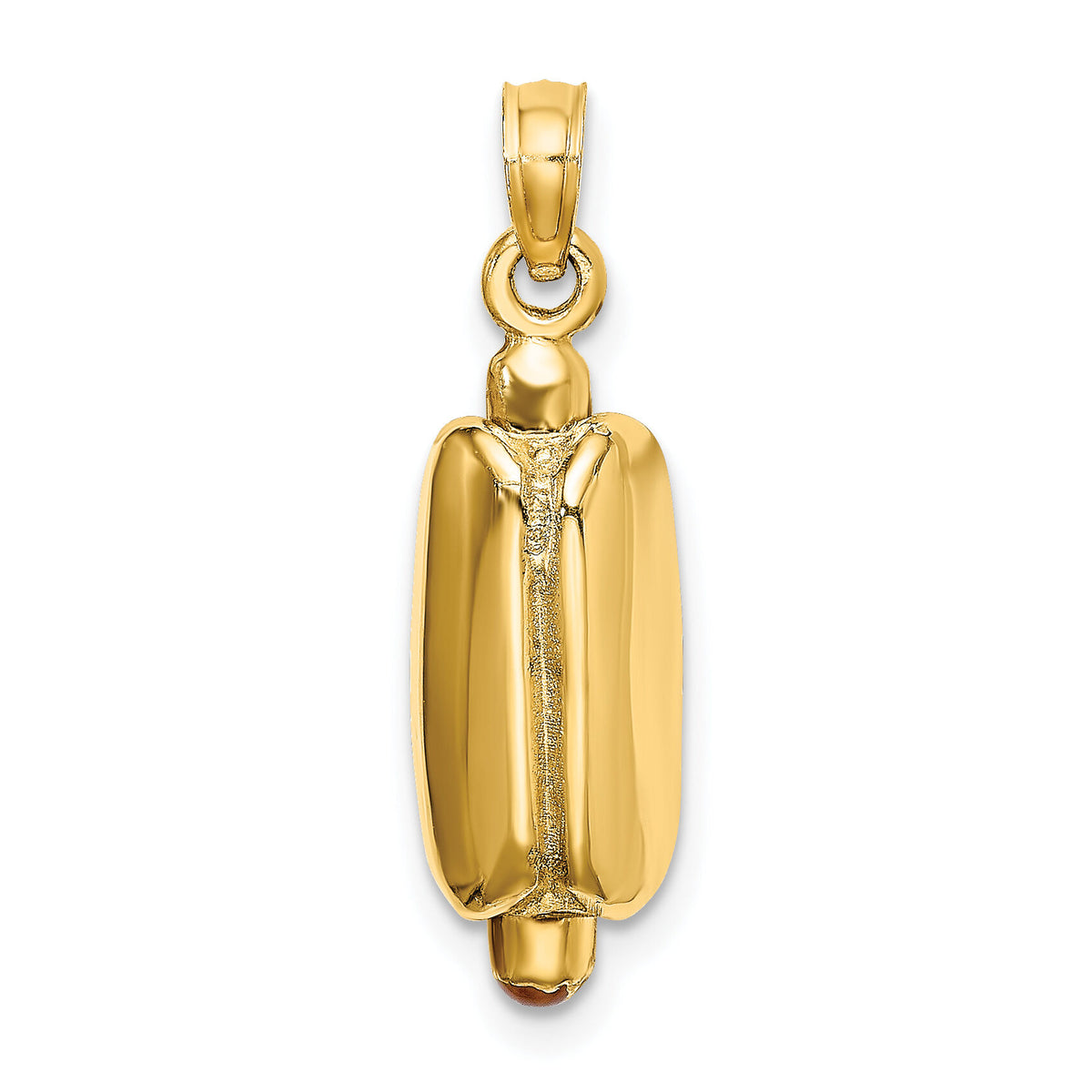 14K 3-D Enamel Hot Dog w/ Bun Charm-K6816