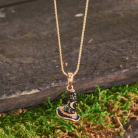 14K w/ Enamel 3-D Witch's Hat (Halloween) Charm-K6883