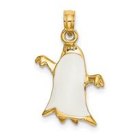 14K 3-D Enameled Ghost Charm-K6885