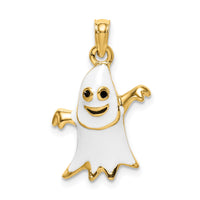14K 3-D Enameled Ghost Charm-K6885