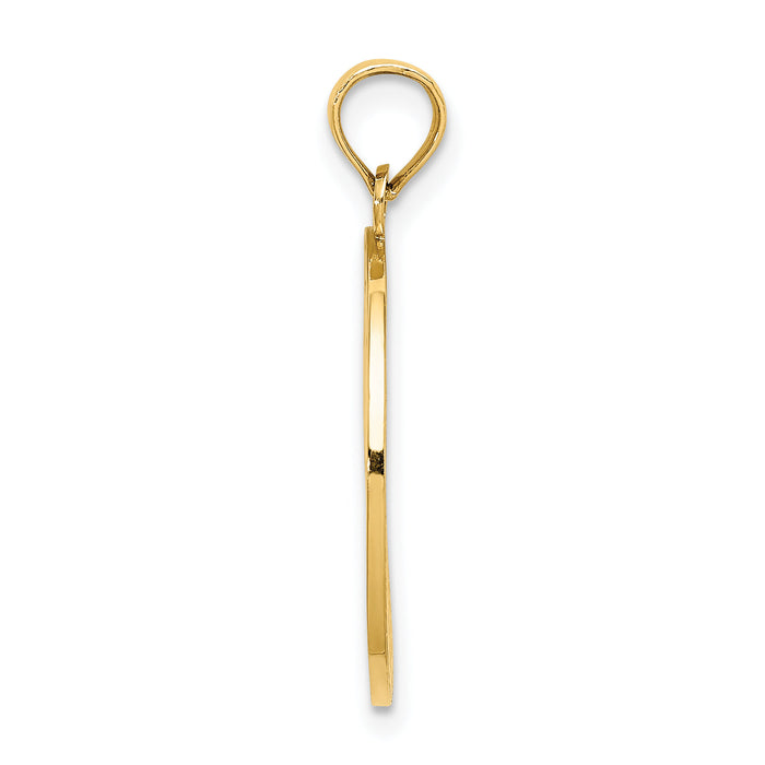 14K TRAVERSE CITY MI Enamel Cherry Charm-K6898