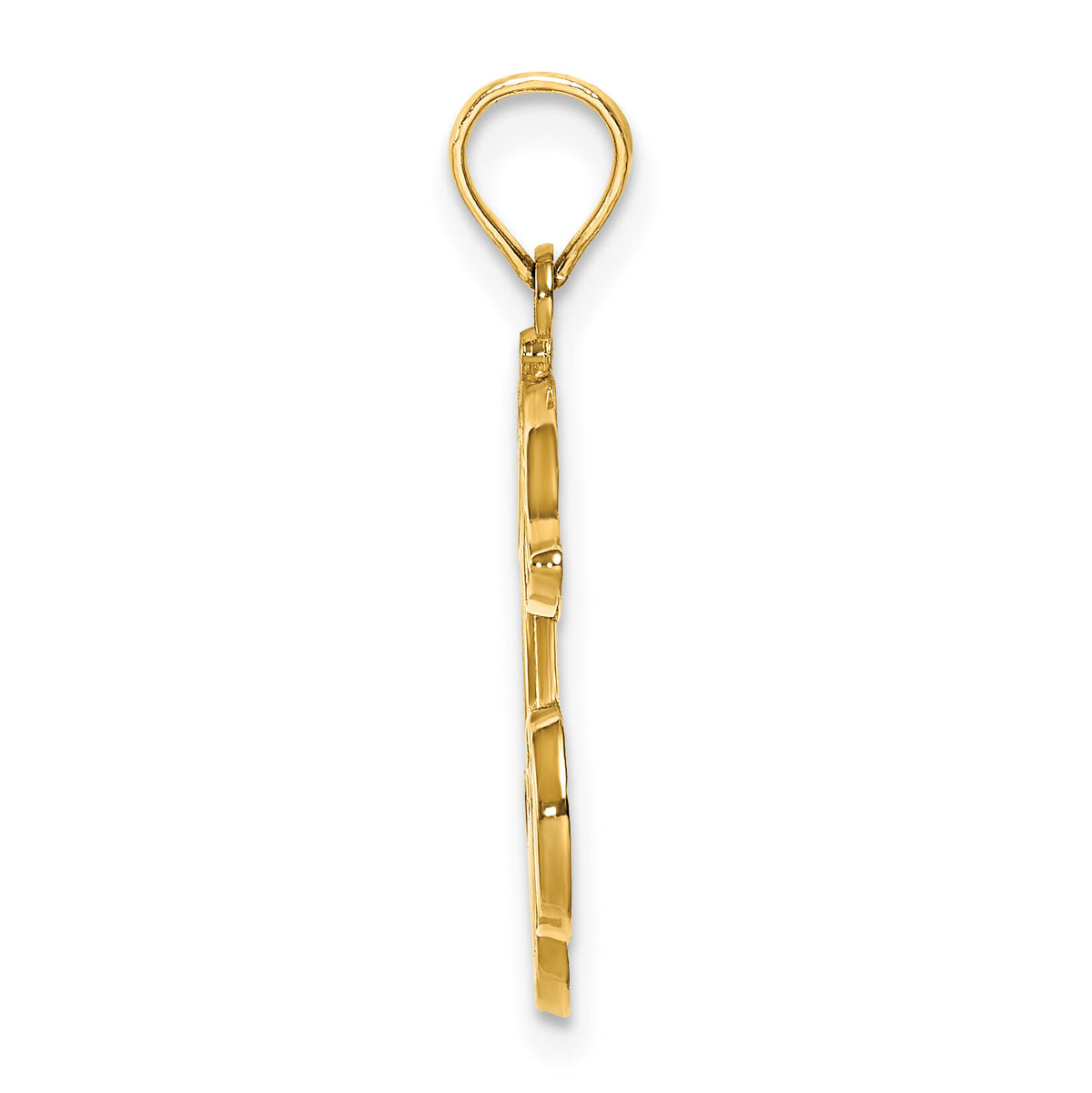 14K Cherries With Enamel Leaf Charm-K6899