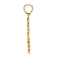 14K Cherries With Enamel Leaf Charm-K6899
