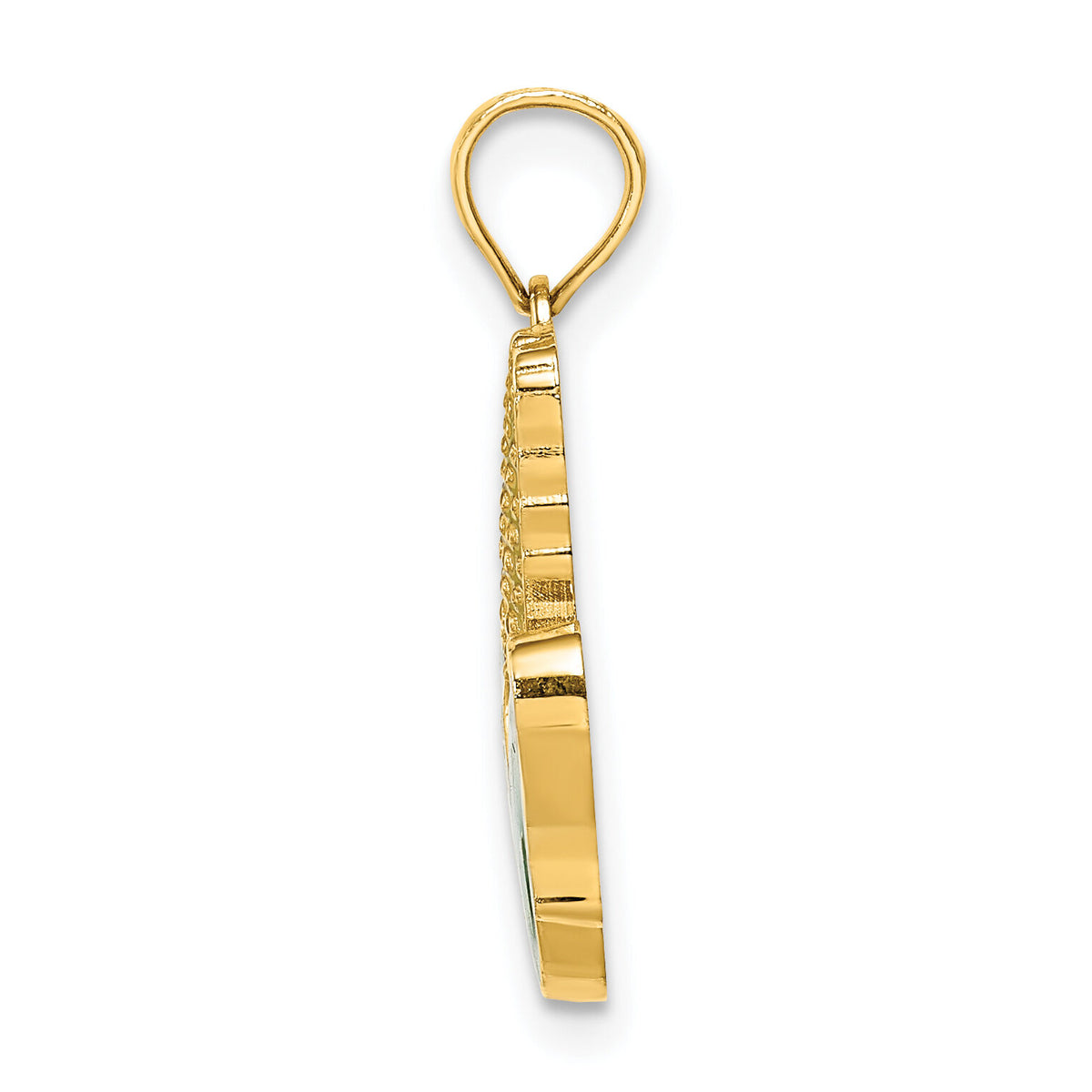 14K w/ Enamel Corn with Peeled Husk Charm-K6906